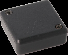 1551QBK Universal housing, series 1551, 40 x 40 x 20 mm, black