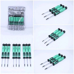 Zestaw wkrętaków precyzyjnych ESD ze stali Cr-Mo-V 9szt SD-0839