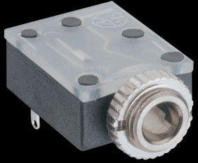134382 Jack connector, 3,5 mm, Stereo, 3-Pol