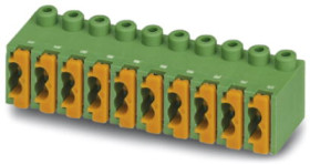 PCB terminal, 4 pole, pitch 3.5 mm, AWG 26-20, 4 A, spring-clamp connection, green, 1913947