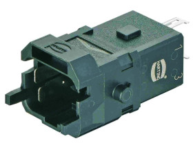 Złącze Han 1A prostokątne męskie ekranowane 3pin +PE 09100033001