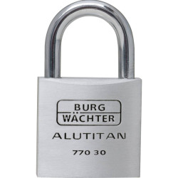 Burg W&#xE4;chter 36021 770 Padlock 30mm Aluminium Keyed-Different Rustproof