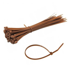 Opaska kablowa 200x3,6mm, brązowa, 38284 /25szt./