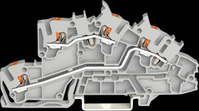 2203-7642 Multi-level installation terminal block, 2.5 mm², L/L, grey