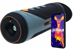 Monokular termowizyjny, 400x300, obiektyw 19mm, CVBS, IP67, WIFI, kolor szary