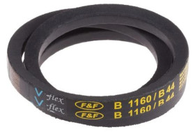 Pas napędowy, profil B, materiał: PET, guma, 17mm x 11mm x 1.12m, RS PRO