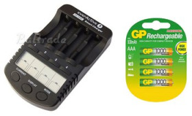 ładowarka everActive NC-1000 + 4 x R03/AAA GP 1000 blister