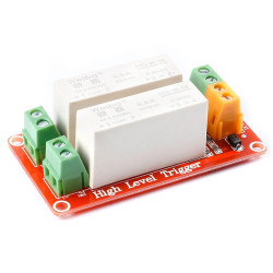 2-Channel 5A DC-DC SSR Relay Module - High Level Trigger