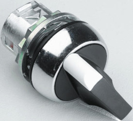 2-pozycyjny wycięcie: 22mm Sprężyna powrotna od lewej i prawej IP66 Allen Bradley siłownik: Standardowy czarny uchwyt