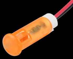 QS63XXO12 Indicator LED, 12 V DC, 6 mm, wired, orange