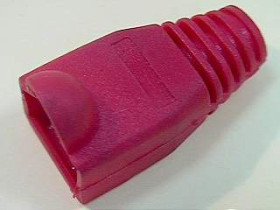 Osłona wtyku 8p8c (RJ45) 6mm czerwona