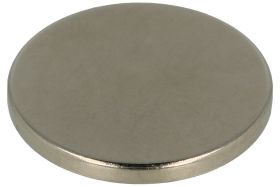 Magnes stały; cylindryczny; N38; 20mm; 2mm; niklowany; neodymowy