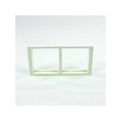 Adapter 2xK45 poziomy S66/9 biały CONNECT Kontakt-Simon