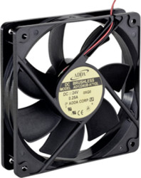 DC axial fan, 12 V, 120 x 120 x 25 mm, 149.4 m³/h, 39.1 dB, ball bearing, ADDA AD1212HB-A70GL