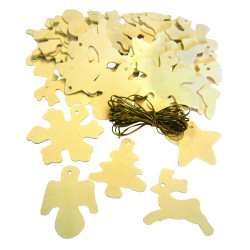 Major Brushes Wooden Christmas Decoration Pack 50