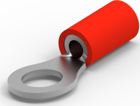 Insulated ring cable lug, 1.0-2.5 mm², AWG 16 to 14, 5.3 mm, M5, blue, 342144-1