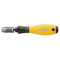 Wiha 32161 387 Screwdriver with bit holder SoftFinish&#xAE; ESD 1/4&#x27;&#x27;