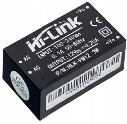 HLK-PM12 Zasilacz 240V - 12V 3W 0.25A Przetwornica