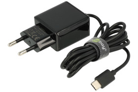 Zasilacz; Ładowarka; wtyczkowy; W-CUSBC-B-WK; 5V DC; 3A; 15W; wtyk USB C; 90÷264V AC; z kablem; Goobay; RoHS