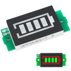 Wskaźnik naładowania akumulatora Li-Ion 1-8S zielony