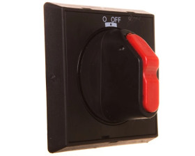 Pokrętło pośrednie metalowe czarne IP65 z blokadą do OT16-125FT OHBS2RJ 1SCA105232R1001