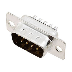 Encitech 2101-0200-01 DM09-SP D-Sub Pin Strip 9 Pins 180&#xB0; Solder Bucket