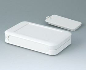 ABS enclosure, (L x W x H) 73 x 117 x 24 mm, gray white (RAL 9002), IP40, A9052117