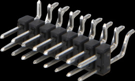 SL 28 SMD THR 058 16Z Male header 2.54 mm, 2x8, SMT+THT