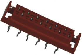 Gniazdo PCB 16 -pinowe 2 -rzędowe raster: 2.54mm Żeńskie na płytkę Proste Przewlekany