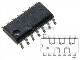 74 LS05 6x inwerter otwarty kolektor SO14