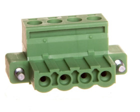 Łącznik wtykowy do płytek drukowanych 4-bieguny zielony MSTB 2,5/ 4-STF-5,08 1778001 /100szt./