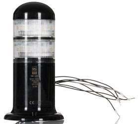Wieża sygnalizacyjna RS PRO 6 -elementowy LED Przezroczysty 12 → 24 V AC/DC