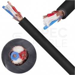 Kabel mikrofonowy MY206SW 2x0,22mm2 Cu zbalansowany czarny Klotz