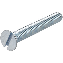 R-TECH 337066 Slotted Countersunk Machine Screws BZP M4 30mm - Pack Of 100