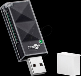 95682 Card Reader, extern, USB 2.0, microSD, SD
