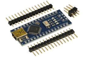 Moduł; odpowiednik do ARDUINO NANO; A-NANO; ATMEGA328; UART; SPI; PWM; I2C; 6,5÷12V; 2 KB; 32 KB; 1 KB; miniUSB; kołkowe; z prze