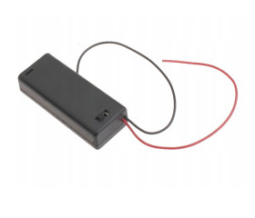 2x AAA Battery Holder with Cover and Switch