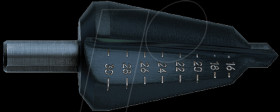 05205 HSS conical drill bit, 36-50 mm, Tenifer-treated.