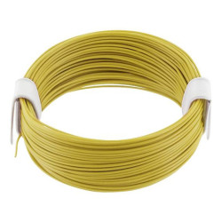 econ connect KL004GE10 Strand Yellow Wire 1x0.04mm&#xB2; 10m