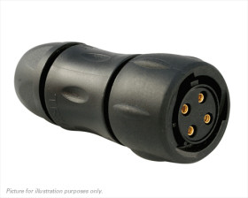 Złącze wielostykowe przemysłowe 4-pinowe Montaż na kablu Gniazdo Souriau Sunbank by Eaton