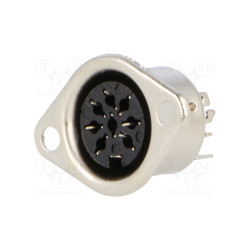 Gniazdo DIN 8p+1 270st. na kabel / DC-110