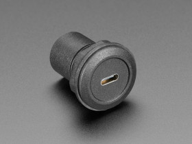 Adafruit USB C Jack to Micro USB Jack Round Panel Mount Adapter