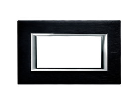 AXOLUTE Ramka 1 pojedyncza prostokątna 4 moduły szczotkowany antracyt HA4804XS LEGRAND