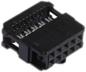 Złącze IDC 10-pinowe 2-rzędowe raster: 2.54mm Żeński Montaż na kablu TE Connectivity