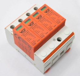 Ochronnik przepięć-ogranicznik modułowy 4P 7kA 275V TYP T2 4P 3-F 20-50kA VCX