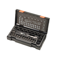 HiKOKI 752500 Metric 1/2in Drive Impact Socket &amp; Bit Set, 41 Piece