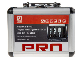 Wiertło Ø: 20 → 32mm Końcówka z węglika wolframu RS PRO Otwornica