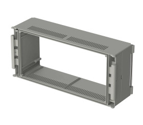 Bopla BC 7000 L-1 (79002100) - podstawa 1.0 (88.25 mm deep) z zawiasami, bez uszczelki, z wentylacją do obudowy CombiCard 5000-7