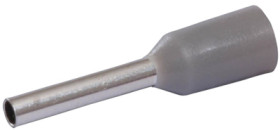 Insulated wire end ferrule, 0.75 mm², 8 mm long, gray, 22C426