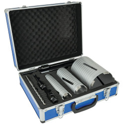 MEXCO A10DCDKIT37 Slotted Dry Core Drill X90 Grade Kit, 7 Piece